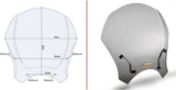 Universal Windschild Getönt - Givi Kompatibel Mit Moto Guzzi V7 850 Stone - Special (2021-2024)