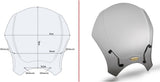 Universal Smoked Wind-Screen - Givi Compatible With Moto Guzzi V7 850 Stone - Special (2021-2024)