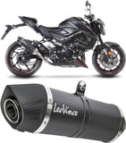 Auspuffendrohr Ohne Geräuschzulassung Lv One Evo Carbon Fiber Endkappe Carbon Fiber - Leovince Kompatibel Mit Suzuki Gsx-S 750 - Z Abs A2 (2019-2020)