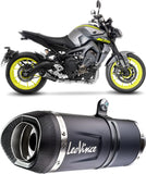 Komplette Auspuffanlage Ohne Katalysator Und Ohne Geräuschzulassung Lv One Evo Edelstahl Schwarz Endkappe Carbon Fiber - Leovince Kompatibel Mit Yamaha Xsr 900 (2016-2020)