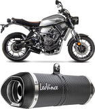 Complete Exhaust System Without Catalytic Converter And Without Sound Certification Gp Corsa Evo Carbon Fiber - Leovince Compatible With Yamaha Mt-03 (2018-2020)