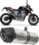 Auspuffendrohr Ohne Geräuschzulassung Lv One Evo Edelstahl Endkappe Carbon Fiber - Leovince Kompatibel Mit Ktm 890 Duke - L A2 - R (2020-2023)