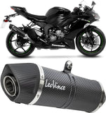 Auspuffendrohr Ohne Geräuschzulassung Lv One Evo Carbon Fiber Endkappe Carbon Fiber - Leovince Kompatibel Mit Kawasaki Zx 6R Ninja (2024-2026)
