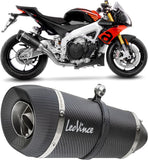 Exhaust Tip Without Sound Certification Factory S Carbon Fiber Carbon Fiber End Cap - Leovince Compatible With Aprilia Tuono V4 1100 Factory (2021-2024)
