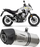 Auspuffendrohr Ohne Geräuschzulassung Lv One Evo Edelstahl Endkappe Carbon Fiber - Leovince Kompatibel Mit Honda Cb 500 Hornet (2024-2026)