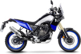 Auspuffendrohr Ohne Geräuschzulassung Lv One Evo Edelstahl Endkappe Carbon Fiber - Leovince Kompatibel Mit Yamaha Ténéré 700 Extreme (2021-2024)