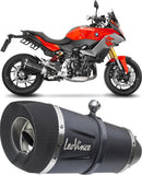 Auspuffendrohr Ohne Geräuschzulassung Factory S Edelstahl Schwarz Endkappe Carbon Fiber - Leovince Kompatibel Mit Bmw F 900 R - Xr - A2 (2020-2024)