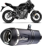 Komplette Auspuffanlage Ohne Katalysator Und Ohne Geräuschzulassung Lv One Evo Edelstahl Schwarz Endkappe Carbon Fiber - Leovince Kompatibel Mit Yamaha Xsr 700 (2021-2024)