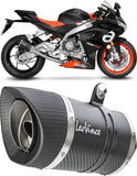 Komplette Auspuffanlage Ohne Katalysator Und Ohne Geräuschzulassung Lv Pro Carbon Fiber Endkappe Carbon Fiber - Leovince Kompatibel Mit Aprilia Tuono 660 (2021-2024)