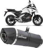 Auspuffendrohr Ohne Geräuschzulassung Lv One Evo Carbon Fiber Endkappe Carbon Fiber - Leovince Kompatibel Mit Honda Nc 750 X (2021-2024)
