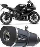 Komplette Auspuffanlage Ohne Katalysator Und Ohne Geräuschzulassung Factory S Edelstahl Schwarz Endkappe Carbon Fiber - Leovince Kompatibel Mit Yamaha Yzf-R7 700 (2021-2024)