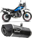 Auspuffendrohr Ohne Geräuschzulassung Lv One Evo Edelstahl Schwarz Endkappe Carbon Fiber - Leovince Kompatibel Mit Cfmoto Ibex 800 E (2025-2026)