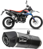 Auspuffendrohr Ohne Geräuschzulassung Lv One Evo Edelstahl Schwarz Endkappe Carbon Fiber - Leovince Kompatibel Mit Aprilia Rx 125 (2021-2024)