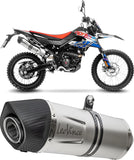 Auspuffendrohr Ohne Geräuschzulassung Lv One Evo Edelstahl Endkappe Carbon Fiber - Leovince Kompatibel Mit Aprilia Sx 125 (2021-2024)