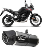 Auspuffendrohr Ohne Geräuschzulassung Lv One Evo Edelstahl Schwarz Endkappe Carbon Fiber - Leovince Kompatibel Mit Honda Xl 750 Transalp Urban (2023-2024)
