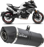 Auspuffendrohr Ohne Geräuschzulassung Lv One Evo Carbon Fiber Endkappe Carbon Fiber - Leovince Kompatibel Mit Cfmoto 800 Nk Advanced (2023-2024)