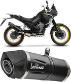 Auspuffendrohr Ohne Geräuschzulassung Lv One Evo Edelstahl Schwarz Endkappe Carbon Fiber - Leovince Kompatibel Mit Kove Moto 800 X Pro - Adv (2024-2026)