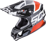 Off-Road Motorcycle Helmet Scorpion Exo Vx-16 Evo Air Polycarbonate Black Red Analog Size S