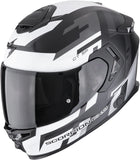 Integralhelm Für Motorrad Scorpion Exo Exo-Gt Sp Air Ultra Tct Mattschwarz Silber Tornado Grösse Xl