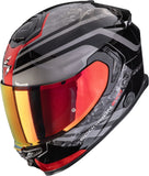 Integralhelm Für Motorrad Scorpion Exo Exo-Gt Sp Air Ultra Tct Schwarz Rot Arten Grösse L