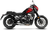 Auspuffendrohr Ohne Geräuschzulassung Classic Racer Edelstahl Schwarz Endkappe Edelstahl - Leovince Kompatibel Mit Moto Morini Calibro Cruiser (2024-2026)