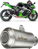 Auspuffendrohr Ohne Geräuschzulassung Lv-10 Edelstahl Endkappe Edelstahl - Leovince Kompatibel Mit Kawasaki Zx 10R Ninja (2016-2020)