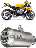 Auspuffendrohr Ohne Geräuschzulassung Lv-10 Edelstahl Endkappe Edelstahl - Leovince Kompatibel Mit Yamaha Yzf-R1 - M 1000 (2017-2019)