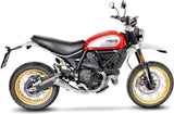 Auspuffendrohr Ohne Geräuschzulassung Lv-10 Edelstahl Endkappe Edelstahl - Leovince Kompatibel Mit Ducati Scrambler 800 Desert Sled (2017-2020)