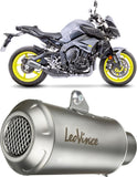 Exhaust Tip Without Sound Certification Lv-10 Stainless Steel Stainless Steel End Cap - Leovince Compatible With Yamaha Fz-10 - Sp (2022-2025)