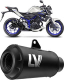 Auspuffendrohr Ohne Geräuschzulassung Lv Corsa Carbon Fiber Endkappe Edelstahl - Leovince Kompatibel Mit Aprilia Rsv4 1100 (2021-2024)