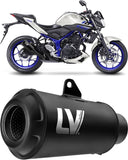 Exhaust Tip Without Sound Certification Lv-10 Steel Black Stainless Steel End Cap - Leovince Compatible With Kawasaki Zx 10Rr Ninja (2017-2020)