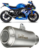 Auspuffendrohr Ohne Geräuschzulassung Lv-10 Edelstahl Endkappe Edelstahl - Leovince Kompatibel Mit Suzuki Gsx-R 1000 - R (2017-2021)
