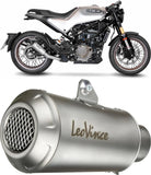 Auspuffendrohr Ohne Geräuschzulassung Lv-10 Edelstahl Endkappe Edelstahl - Leovince Kompatibel Mit Husqvarna Svartpilen 125 (2021-2023)