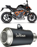 Exhaust Tip Without Sound Certification Lv-10 Steel Black Stainless Steel End Cap - Leovince Compatible With Ktm 1290 Super Duke R (2020)
