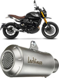 Auspuffendrohr Ohne Geräuschzulassung Lv-10 Edelstahl Endkappe Edelstahl - Leovince Kompatibel Mit Moto Morini Seiemmezzo Scr - Str - A2 (2023-2024)