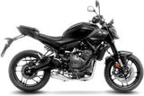 Komplette Auspuffanlage Ohne Katalysator Und Ohne Geräuschzulassung Lv-10 Edelstahl Endkappe Edelstahl - Leovince Kompatibel Mit Yamaha Mt-07 (2025-2026)