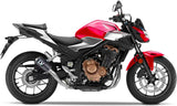 Auspuffendrohr Ohne Geräuschzulassung Lv-10 Carbon Fiber Endkappe Edelstahl - Leovince Kompatibel Mit Honda Nx 500 (2024-2026)