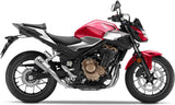 Auspuffendrohr Ohne Geräuschzulassung Lv-10 Edelstahl Endkappe Edelstahl - Leovince Kompatibel Mit Honda Cb 500 X (2019-2023)