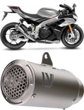Auspuffendrohr Ohne Geräuschzulassung Lv Corsa S Titan Endkappe Edelstahl - Leovince Kompatibel Mit Aprilia Rsv4 1000 Rr (2019-2020)