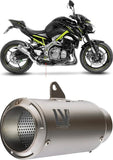 Auspuffendrohr Ohne Geräuschzulassung Lv Corsa Titan Endkappe Edelstahl - Leovince Kompatibel Mit Kawasaki Z 900 (2017-2019)