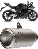 Auspuffendrohr Ohne Geräuschzulassung Lv Corsa Titan Endkappe Edelstahl - Leovince Kompatibel Mit Yamaha Yzf-R6 (2006-2021)