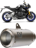 Auspuffendrohr Ohne Geräuschzulassung Lv Corsa Titan Endkappe Edelstahl - Leovince Kompatibel Mit Yamaha Mt-10 - Sp (2022-2025)
