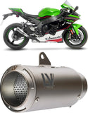 Auspuffendrohr Ohne Geräuschzulassung Lv Corsa Titan Endkappe Edelstahl - Leovince Kompatibel Mit Kawasaki Zx 10Rr Ninja (2021-2024)