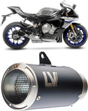 Auspuffendrohr Ohne Geräuschzulassung Lv Corsa Edelstahl Schwarz Endkappe Edelstahl - Leovince Kompatibel Mit Yamaha Yzf-R1 - M 1000 (2020-2025)