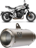 Auspuffendrohr Ohne Geräuschzulassung Lv Corsa Titan Endkappe Edelstahl - Leovince Kompatibel Mit Honda Cb 1000 R Neo Sports Café (2018-2024)