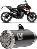 Auspuffendrohr Ohne Geräuschzulassung Lv Corsa S Edelstahl Schwarz Endkappe Edelstahl - Leovince Kompatibel Mit Ktm 990 Duke - R (2024-2026)