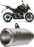 Auspuffendrohr Ohne Geräuschzulassung Lv Corsa Titan Endkappe Edelstahl - Leovince Kompatibel Mit Triumph Tiger 800 Sport (2024-2026)