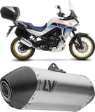 Auspuffendrohr Ohne Geräuschzulassung Lv-14 Titan Endkappe Carbon Fiber - Leovince Kompatibel Mit Honda Xl 750 Transalp Travel (2025-2026)