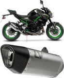 Exhaust Tip Without Sound Certification Lv-14 R Titanium Carbon Fiber End Cap - Leovince Compatible With Kawasaki Z 900 (2025-2026)