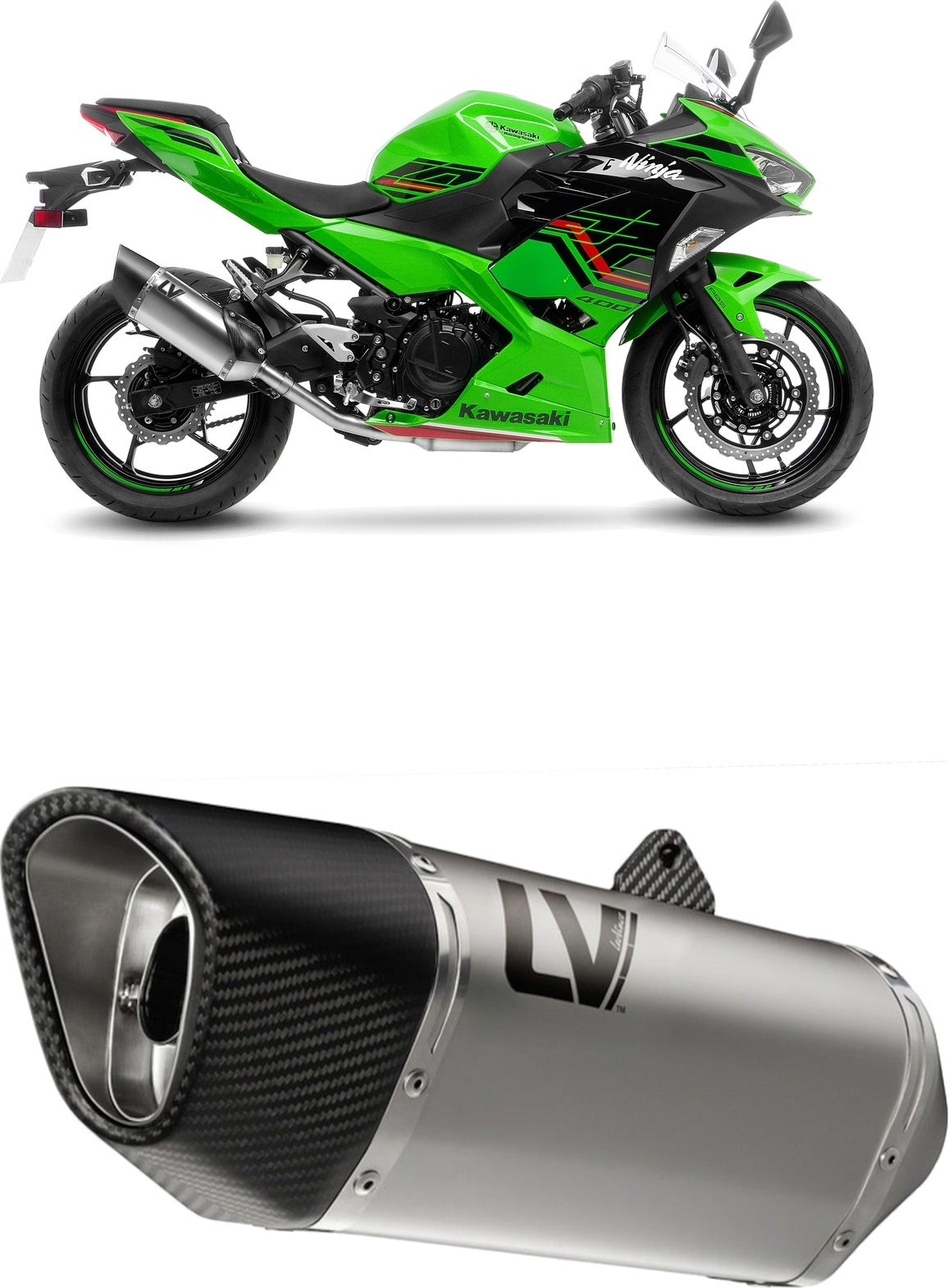 Exhaust Tip Without Sound Certification Nero Stainless Steel Carbon Fiber End Cap - Leovince Compatible With Triumph Tiger 800 Xc - Xca (2011-2016)